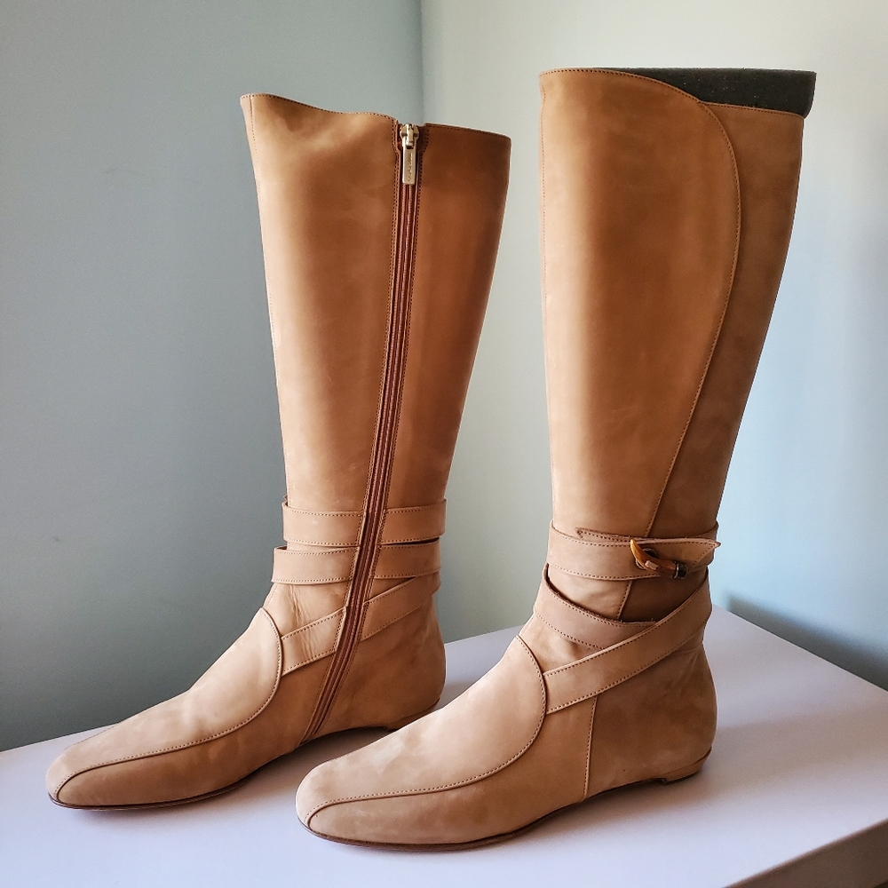 Jimmy Choo Duke - Wood Horn & Suede Boots